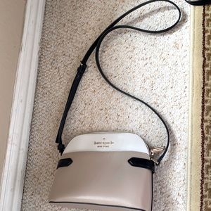 Kate Spade Beige and White Crossbody Bag